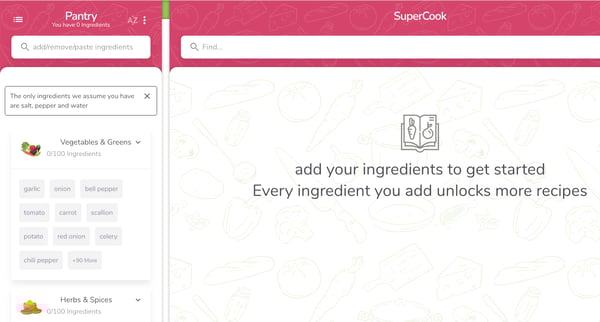 supercook website to cure boredom