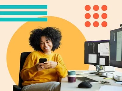 woman doing survey fatigue research