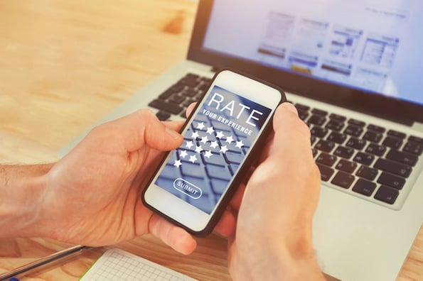 customer using the best survey software to give customer insights