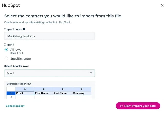 syncing contact data to google sheets using hubspot��s free import tool.