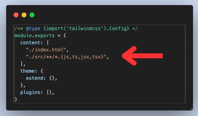 tailwind css, configuring tailwind css template paths