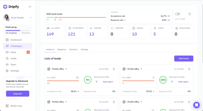 target account selling using sales automation tool