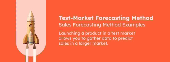 Test-market analysis forecasting method.