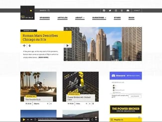 the 99% invisible wordpress website.