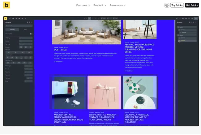 the bricks visual site builder for wordpress