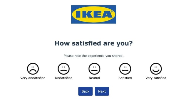 the ikea customer feedback form
