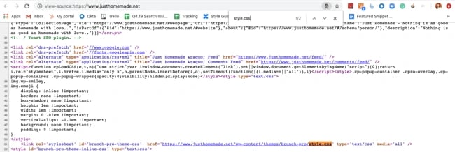what wordpress theme is that: image shows the technical way to figure out.