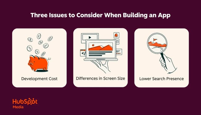 three issues to consider when building an app