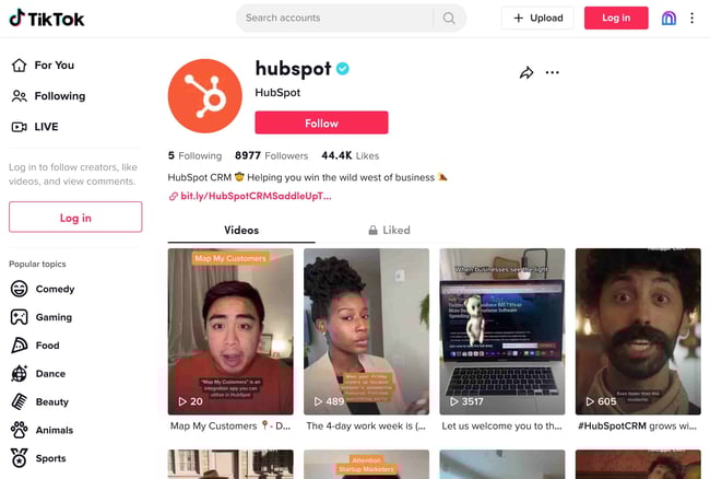 website color themes, tiktok