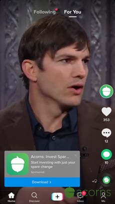 tipos de anúncios no tiktok: in-feed