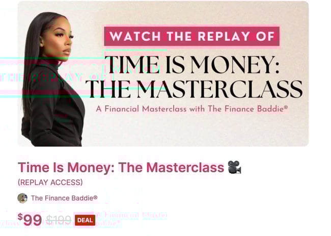 time is money couse from the finance baddie