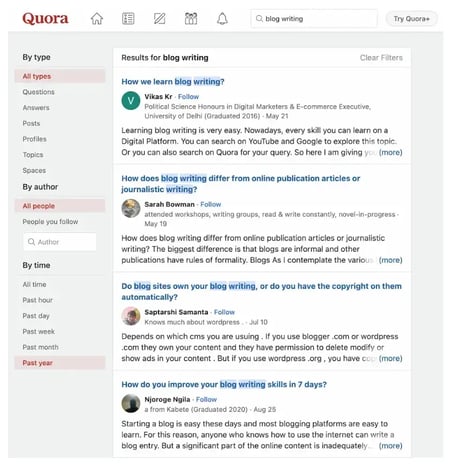 tools for bloggers, quora