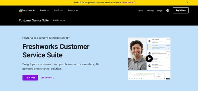 top AI tools, Freshworks