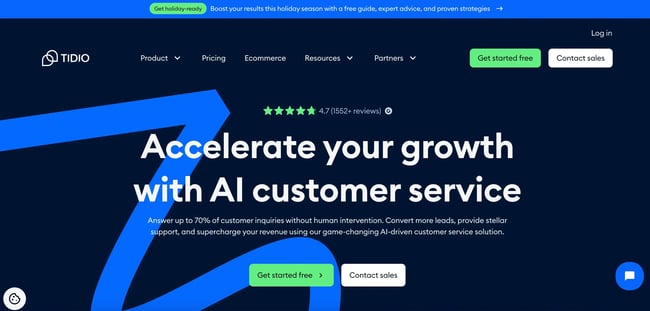 top AI tools, Tidio