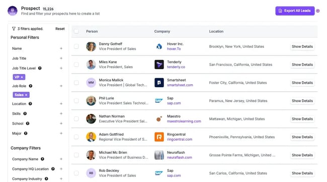top sales prospecting tool, wiza
