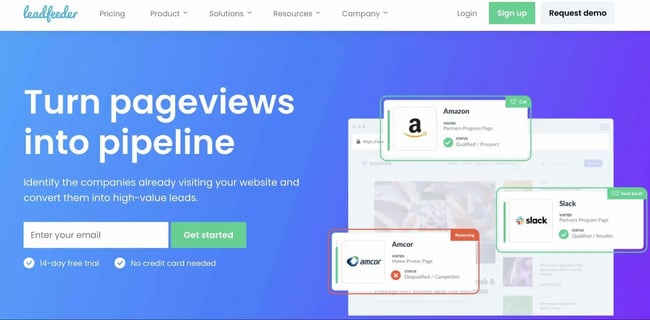 top sales prospecting tools, lead feeder