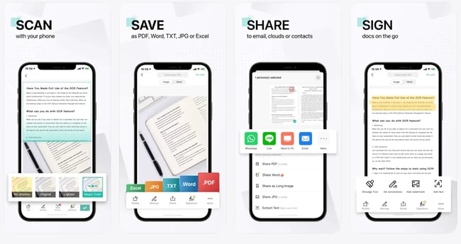 top apps for sales reps, CamScanner