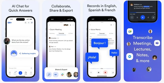 top apps for sales reps, otter.AI