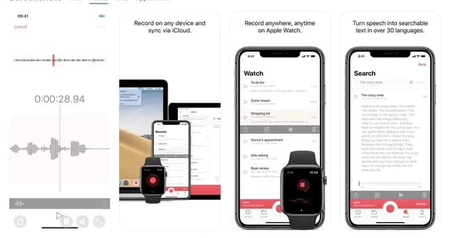 top apps for sales reps, Just Press Record 