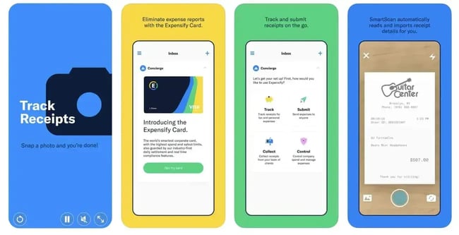 top apps for sales reps, Expensify
