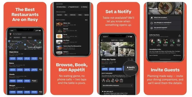 top apps for sales reps, resy