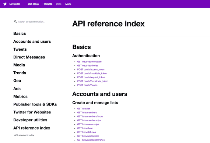 Documentação da API