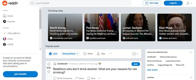 Twitter alternatives for customer service, Reddit