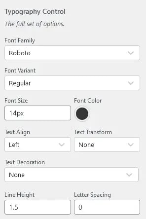 Kirki Customizer Framework