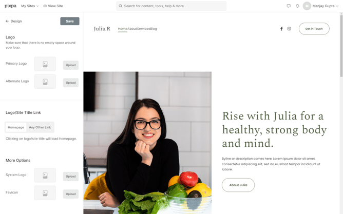 Pixpa Creative Website