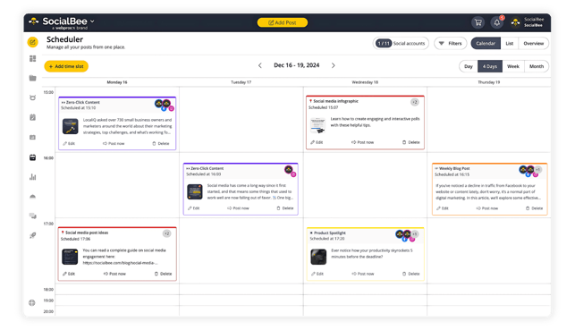SocialBee Media Planning Tool