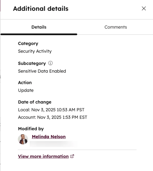 an image showing an example of HubSpot��s security and compliance controls for investment banking businesses.