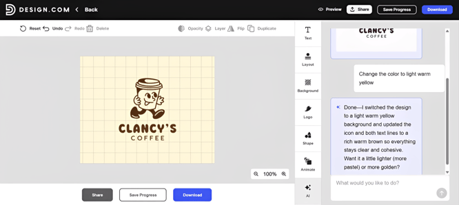 Design.com Graphic Editor