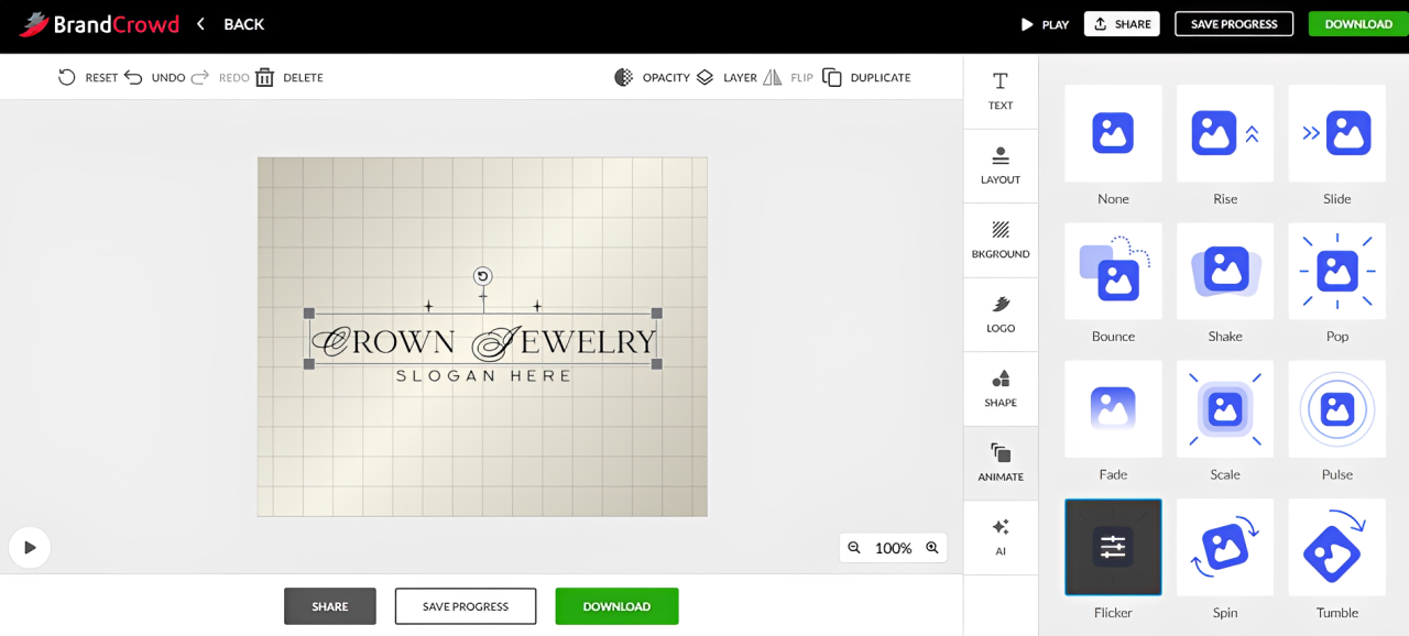 Brandcrowd Graphic Editor