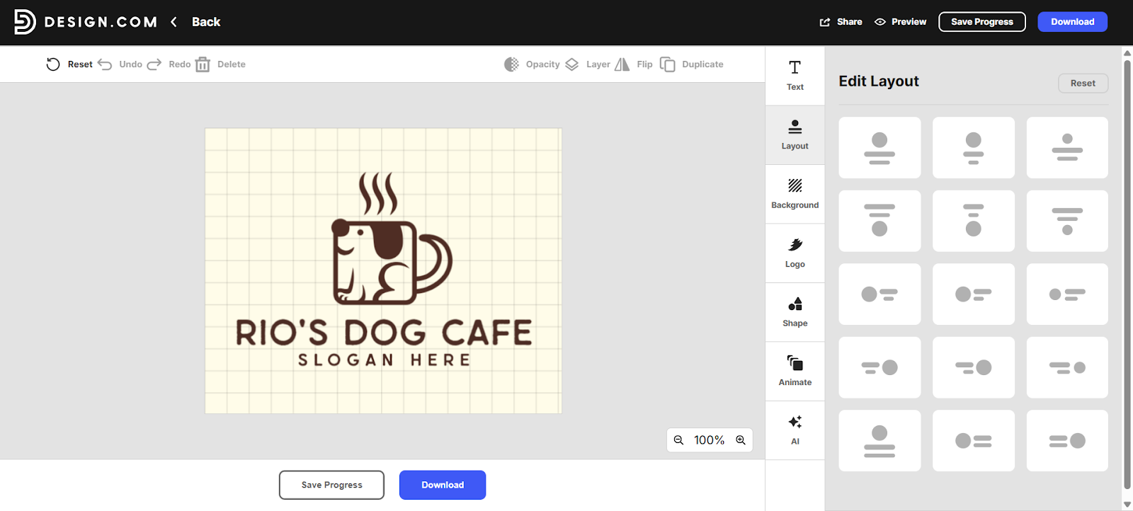 Design Template AI Logo