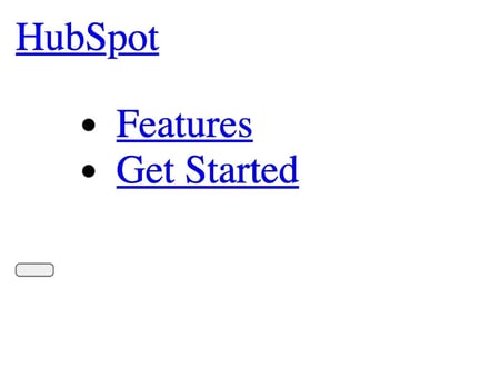 unstyled navigation for landing page using html and css