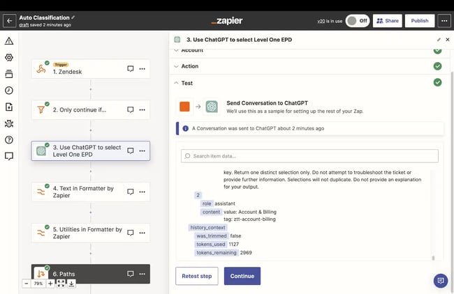 use AI to classify customer support tickets 