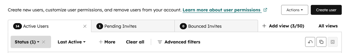 Manage user properties and preferences