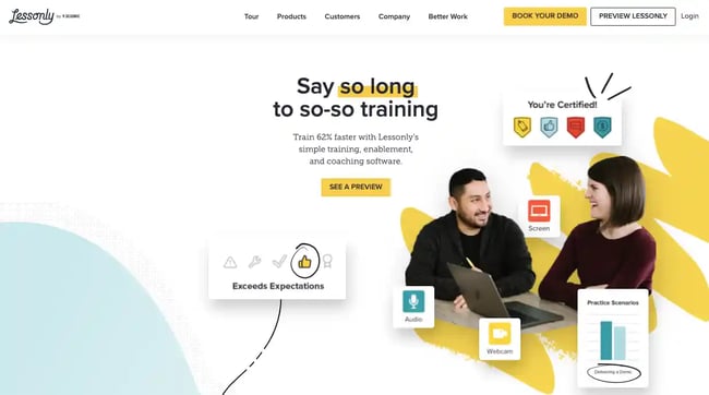 Best User Onboarding Platforms: Lessonly