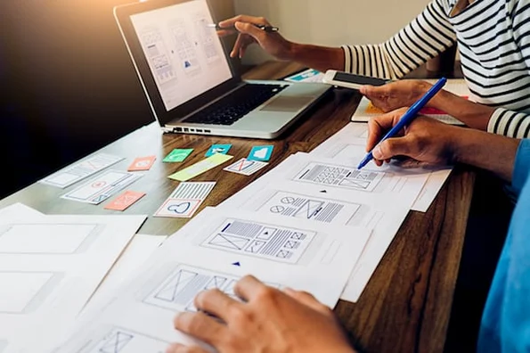ux researcher doing ux research on a website