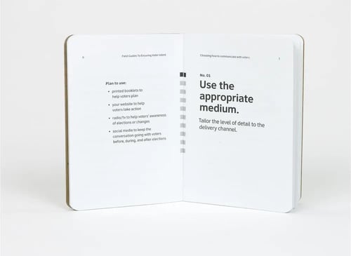 Field guide to voter intent is part of UX project for increasing voter turnout