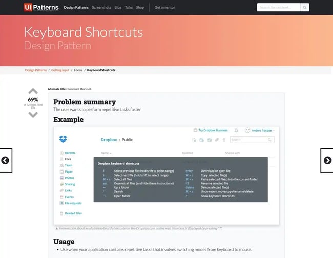 Incorporating design patterns into your work is an important UX principle