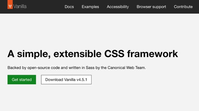 css framework, vanilla