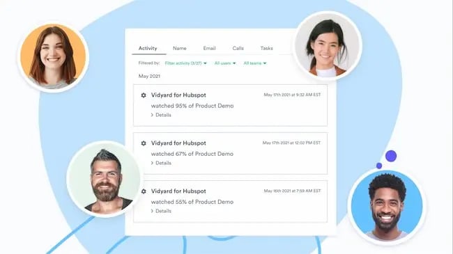 Video hosting sites analytics: Vidyard and HubSpot