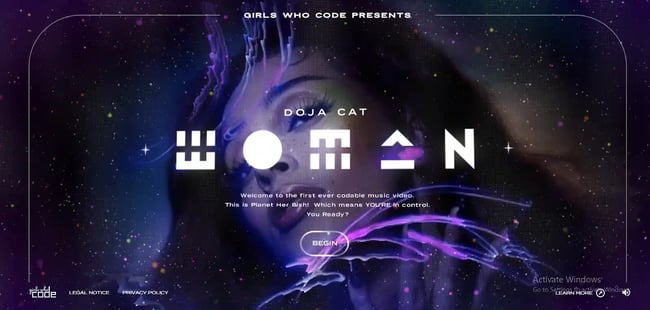 video as background image css example from doja code