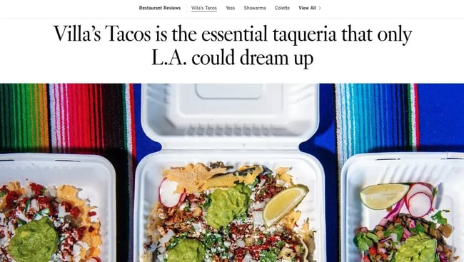 villas tacoss press review from the l.a. times