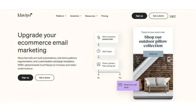 Perfect PPC Landing Page - Klaviyo