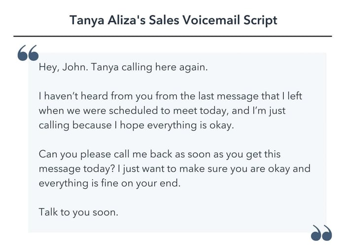  sales voicemail template 9