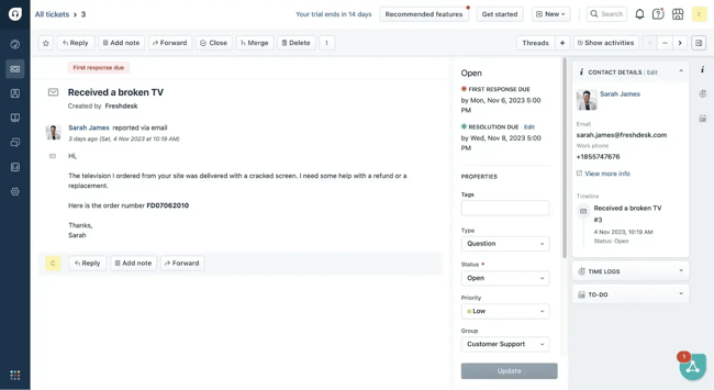 web based help desk software, freshdesk