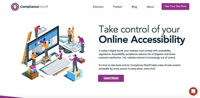 ComplianceSheriff is a web accessibility testing tool