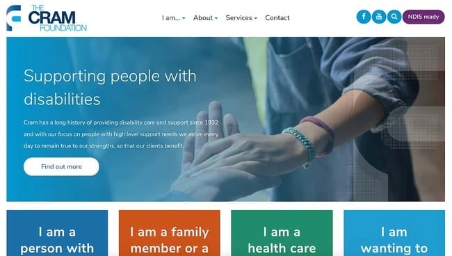 cram foundation web accessibility example
